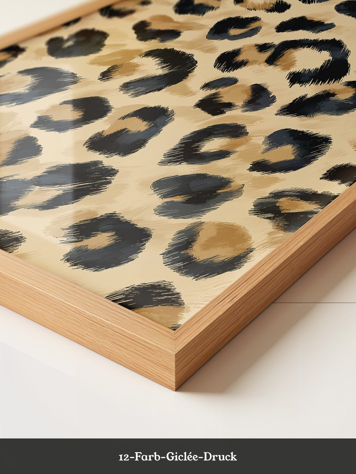 Leopardenmuster Wild Pinselstrich