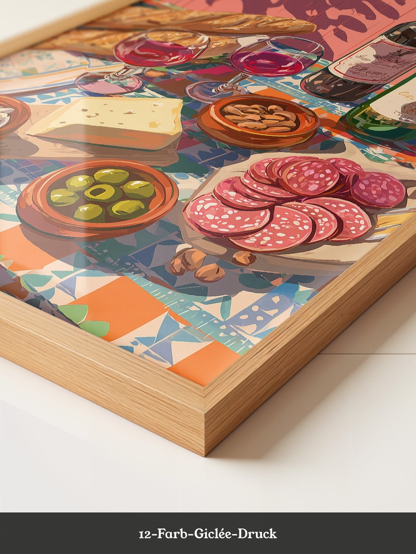 Mediterrane Tafel bunte Schatten