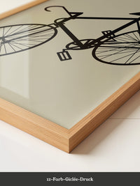Fahrrad Kunst Silhouette