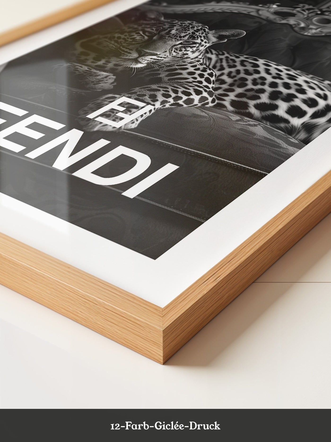 Leoparden Loungesessel Schwarzweiß