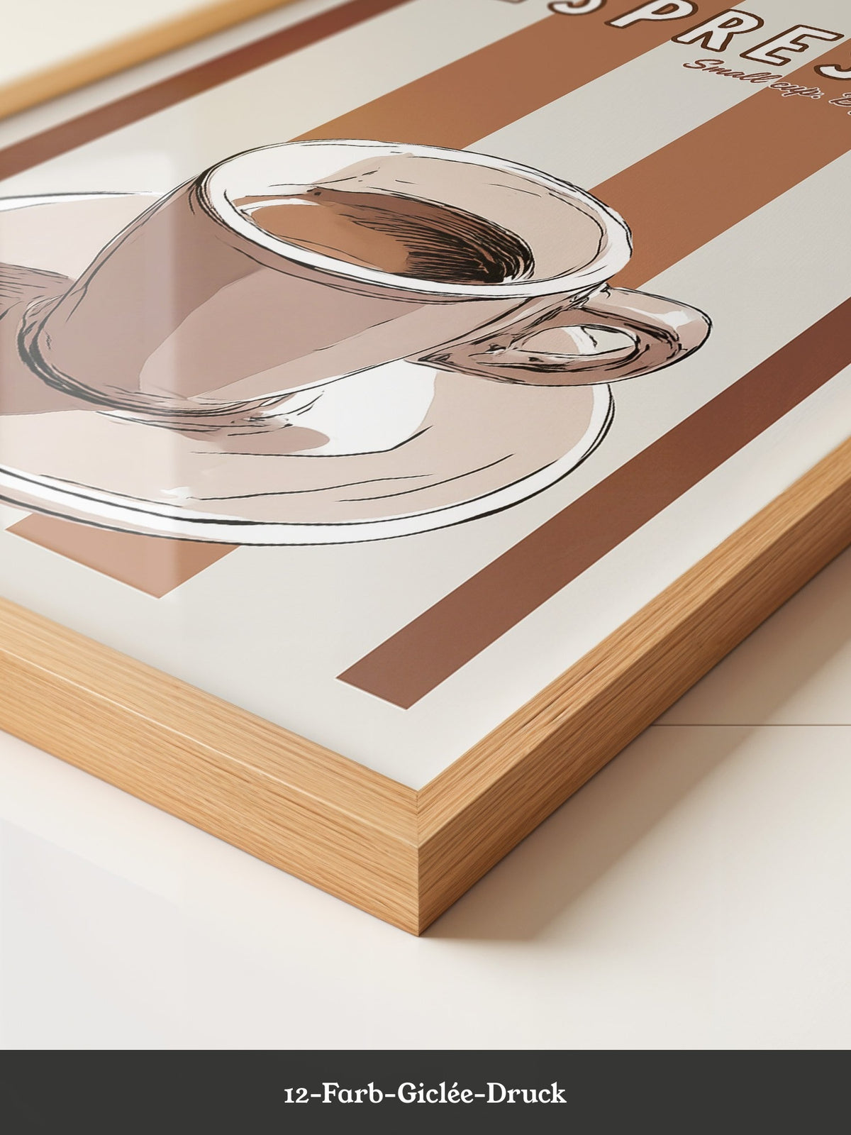 Espresso Tasse Retro-Streifen