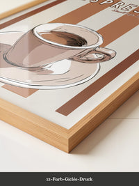 Espresso Tasse Retro-Streifen