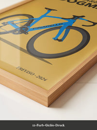 Rennrad Illustration Blau
