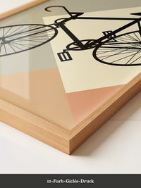 Fahrrad Silhouette geometrisch