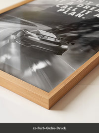 Porsche Kurve Schwarzweiß Dynamik