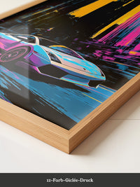 Sportwagen Neon Stadtfarben