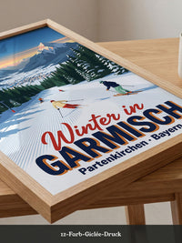 Skifahrer Alpen Winter