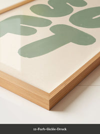 Zahlen Mintgrün Poster