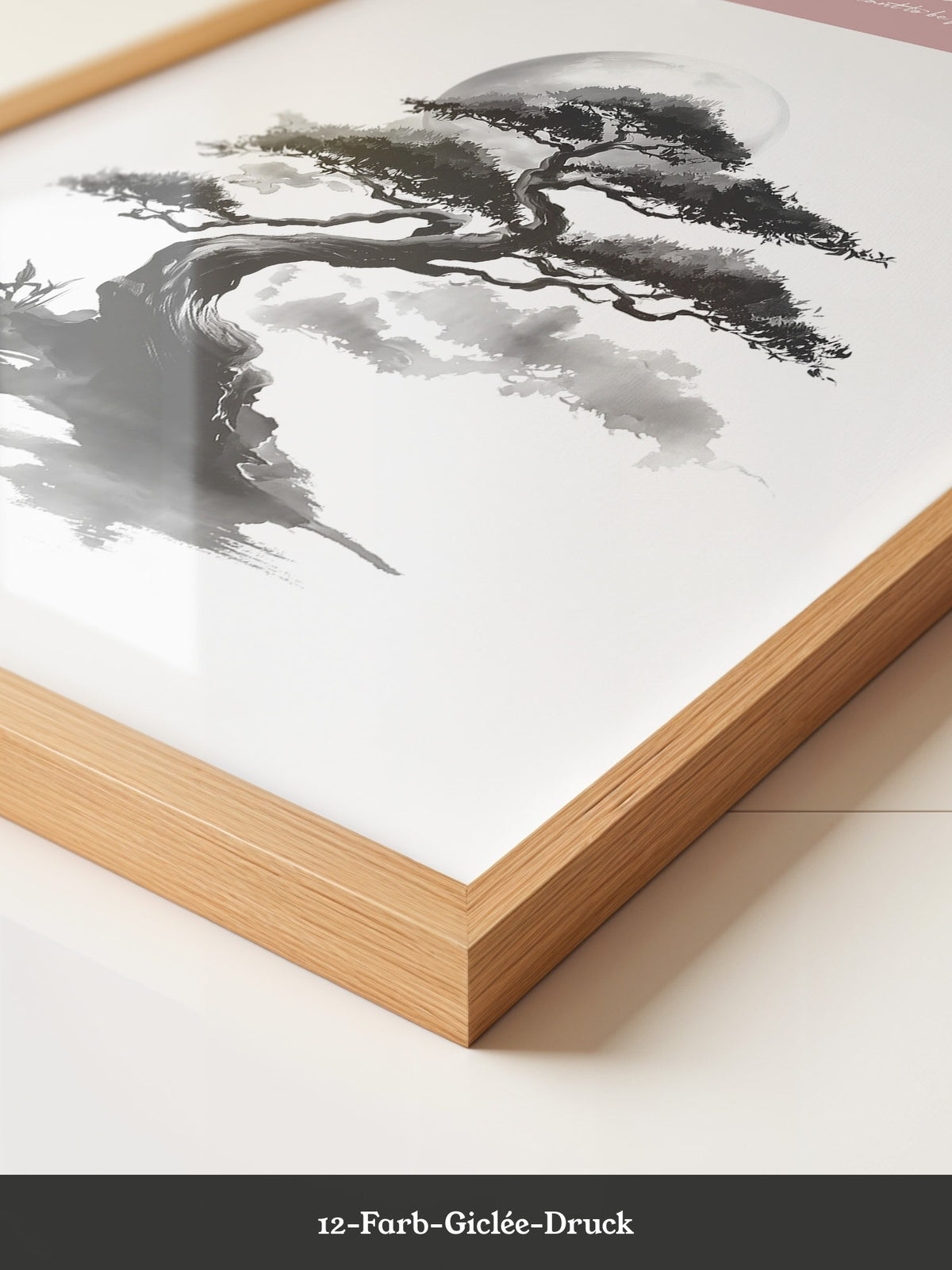 Bonsai Mondlicht Malerei