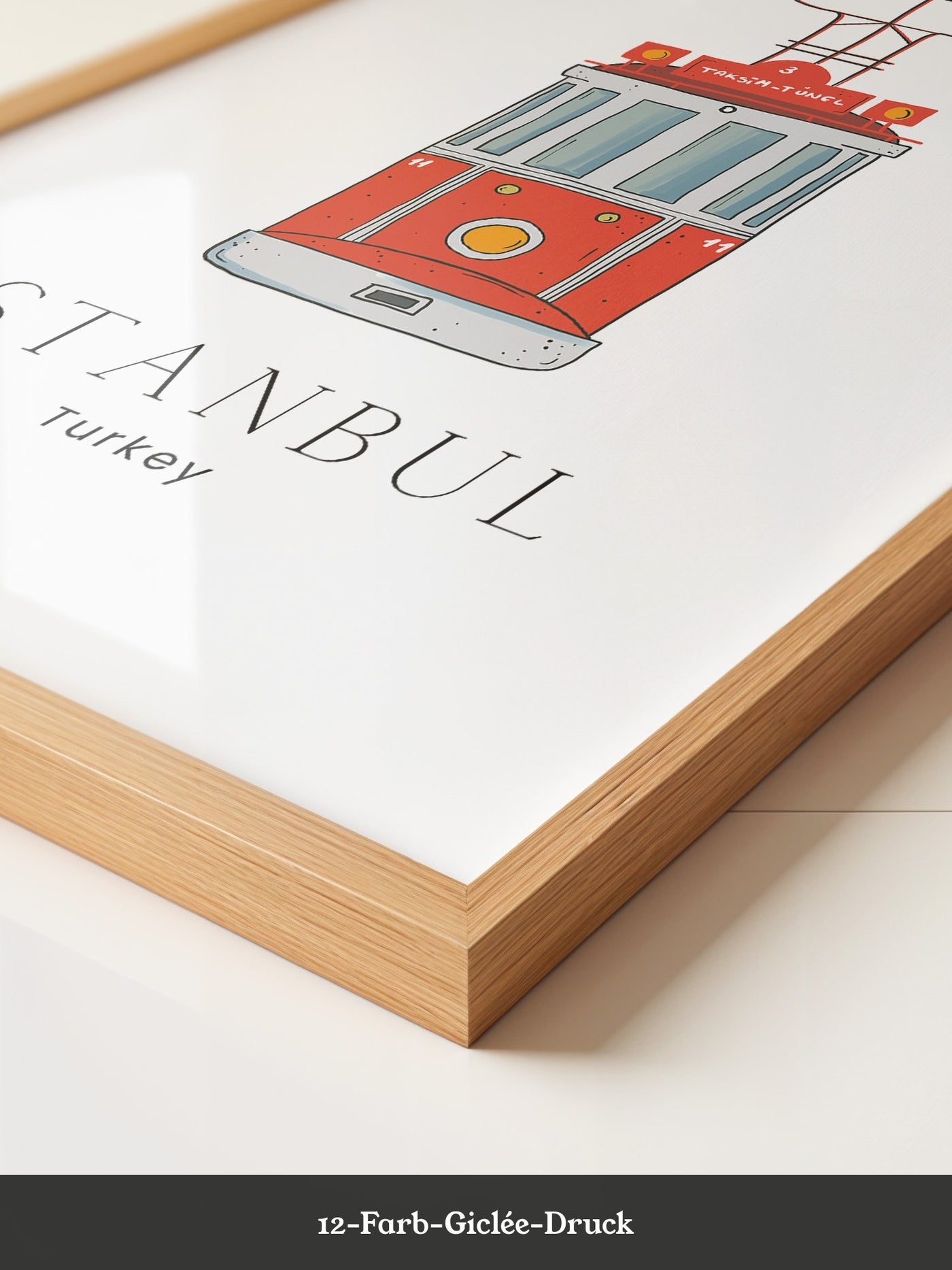 Istanbul Straßenbahn Illustration