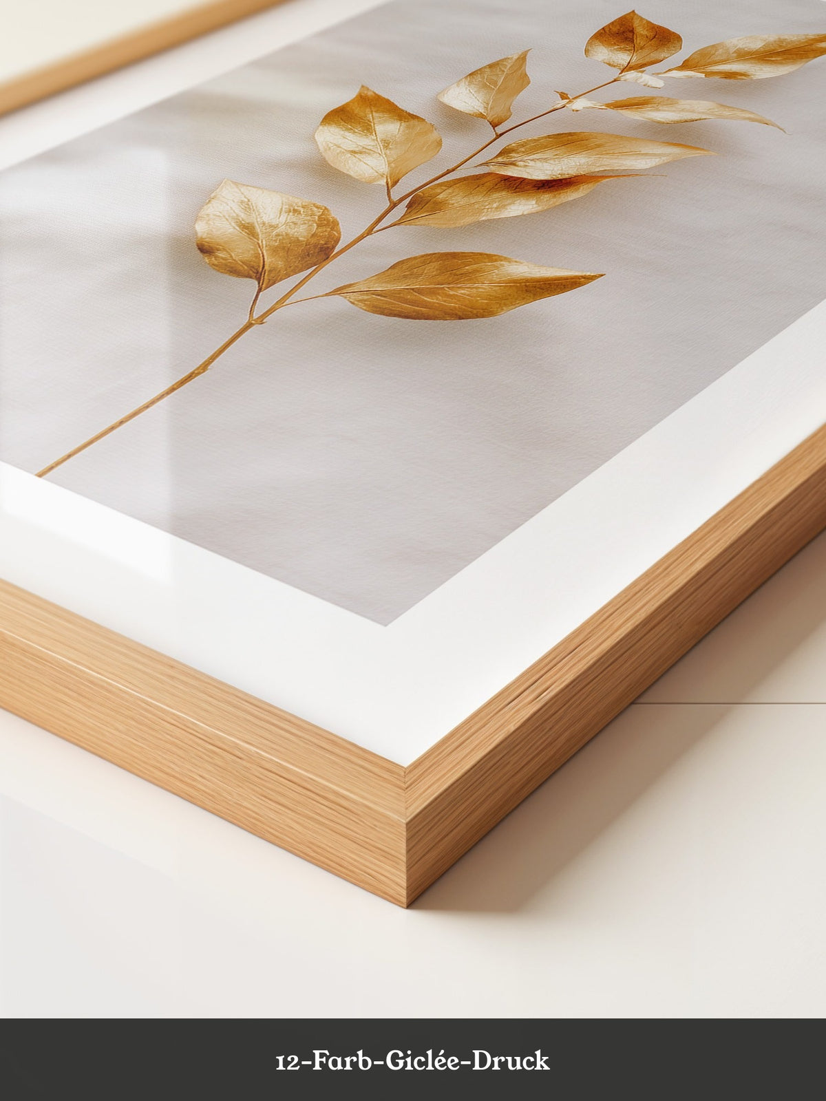 Goldene Blätter Minimalistisch