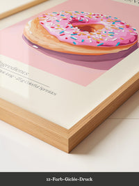 Donut Rosa Glasur Bunt