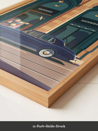 Luxuswagen Bauhaus Illustration