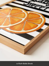 Orangenscheiben Retro Charme