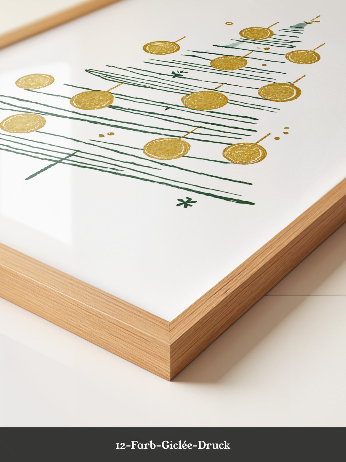 Weihnachtsbaum Minimalistisch Gold