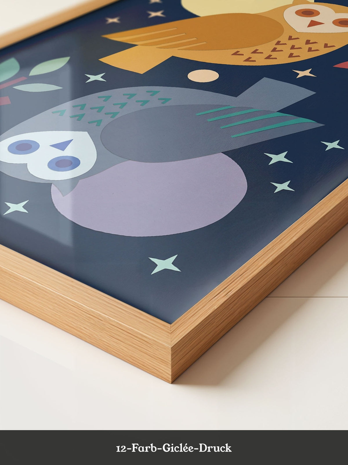 Eulen Mondnacht Illustration