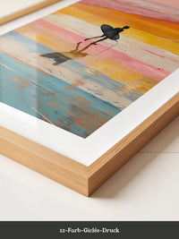 Surfer Strand Regenbogenfarben
