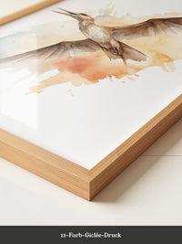 Fliegender Vogel Aquarellfarben