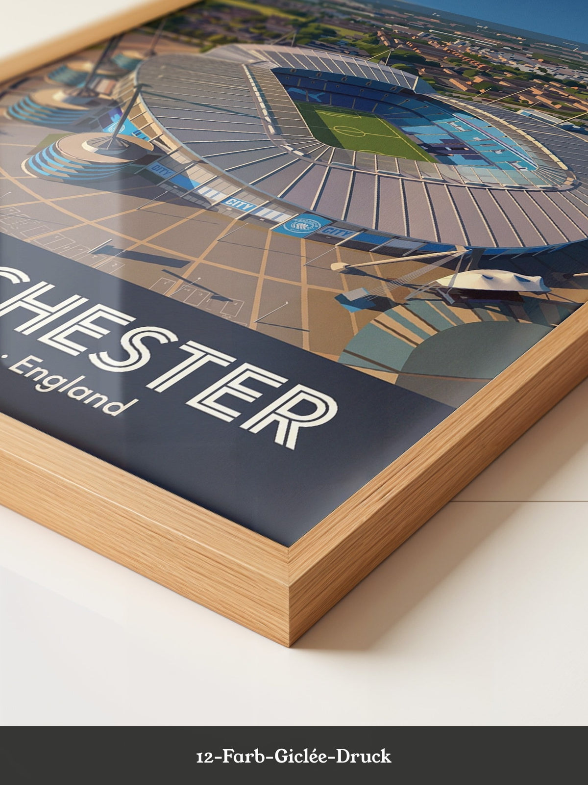 Etihad Stadion Manchester Illustration