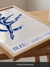 Tänzerin Abstrakt Blau