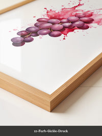 Trauben Aquarell Rot Splash