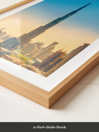 Burj Khalifa Skyline Pastellfarben