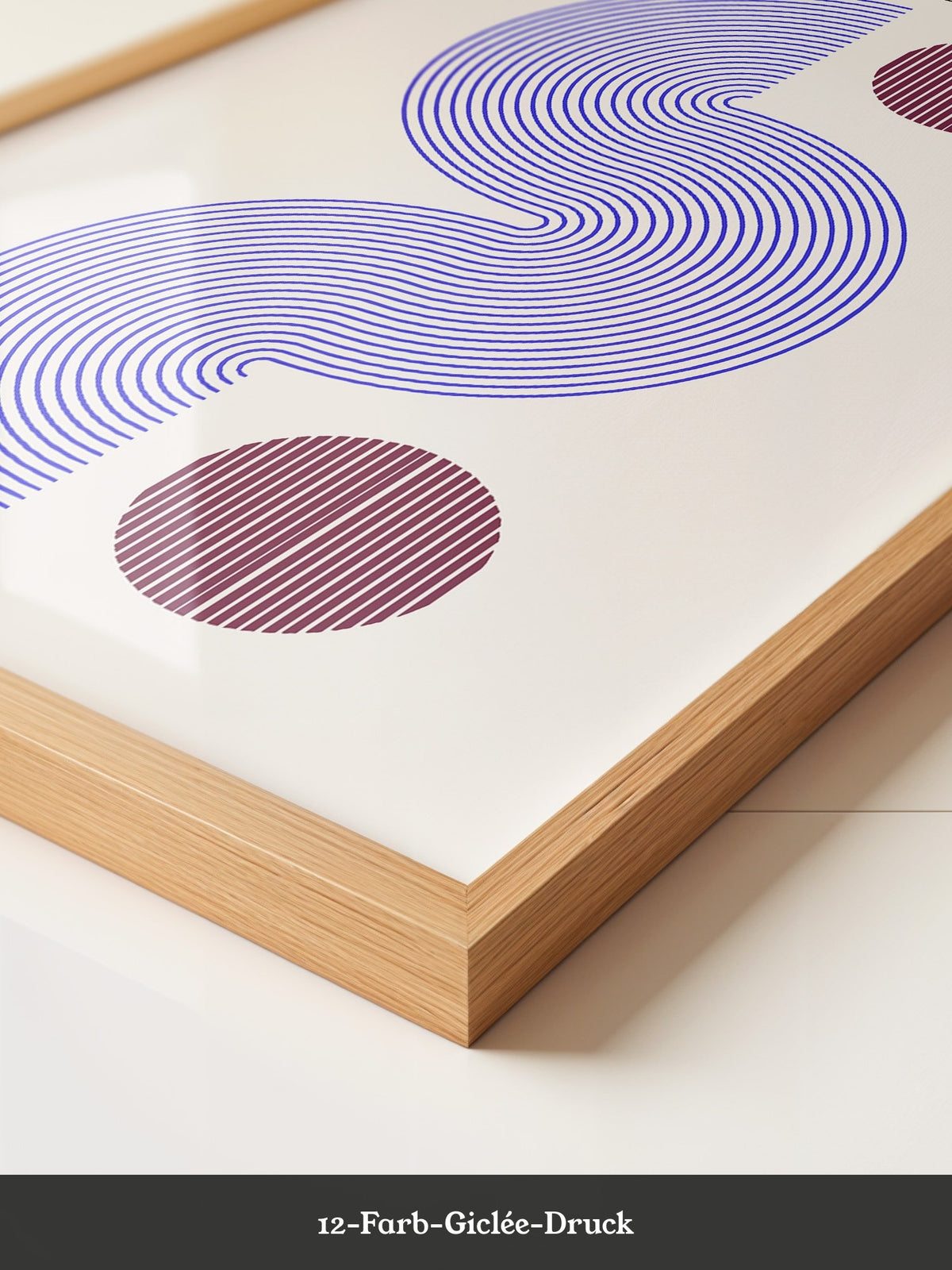 Bauhaus Linien blau minimalistisch