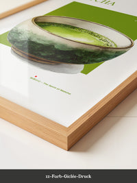 Matcha Tee Tasse Aquarellgrün