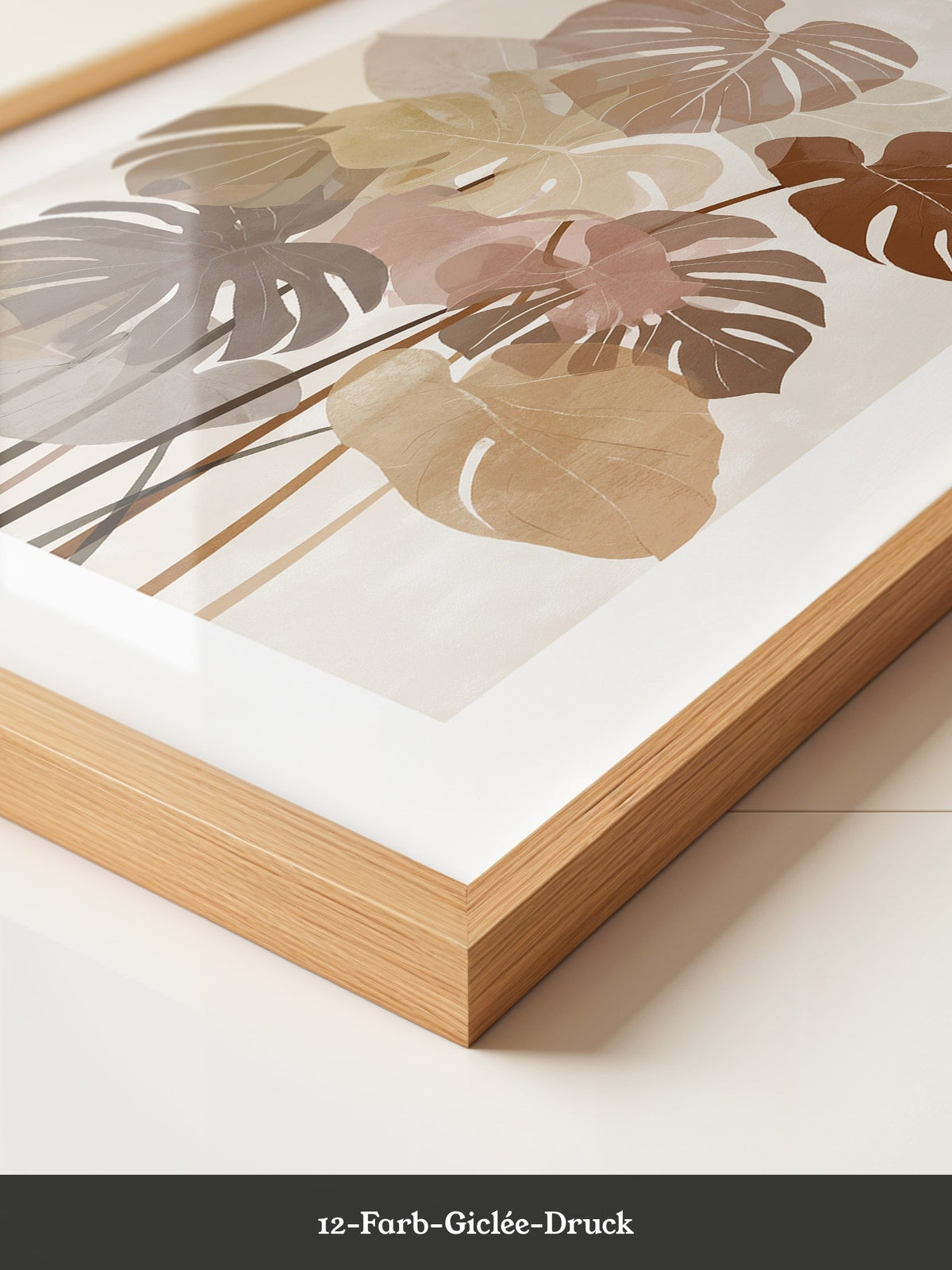 Monstera Blätter Erdtöne