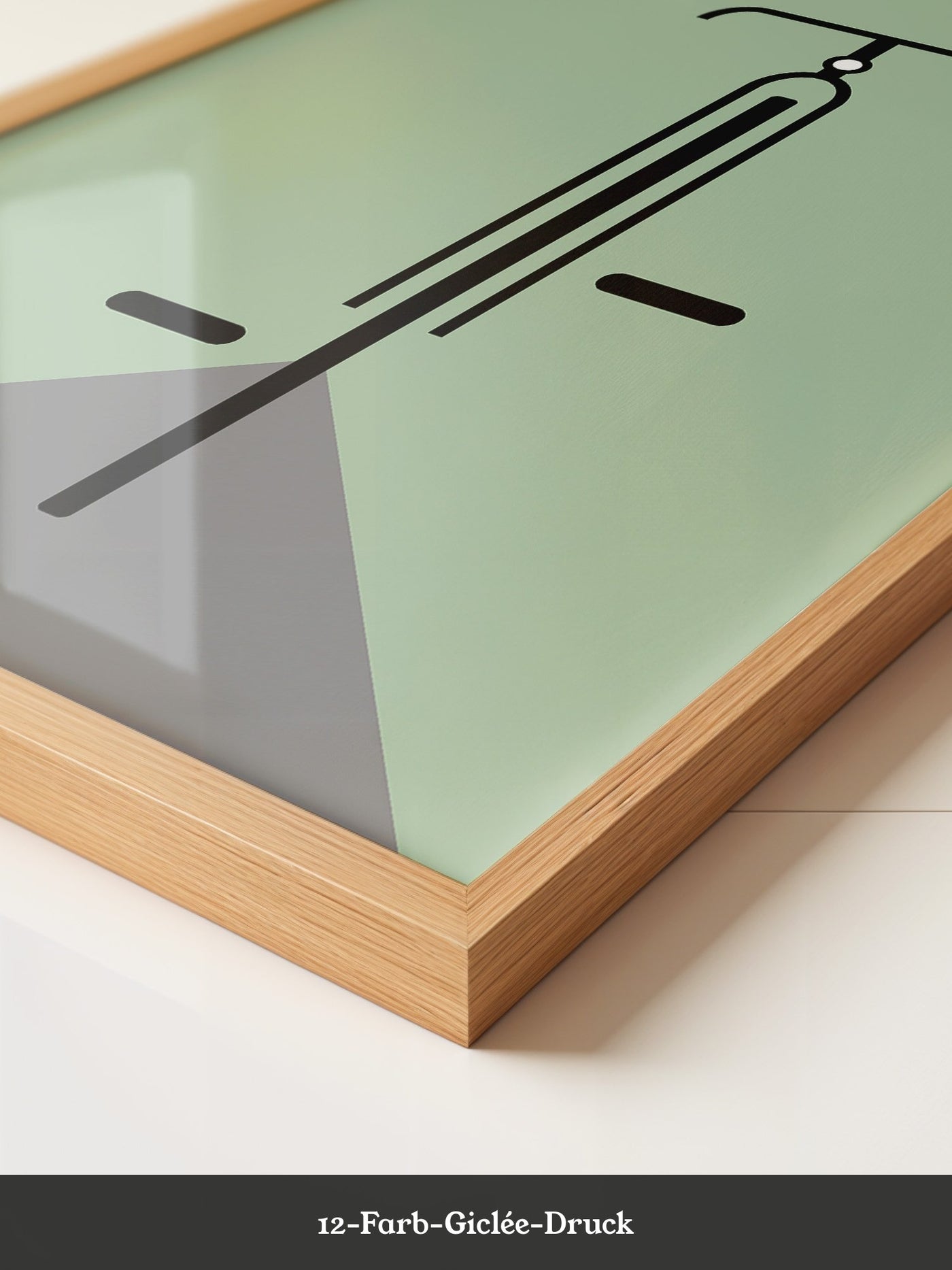 Rad minimalistisch Grün