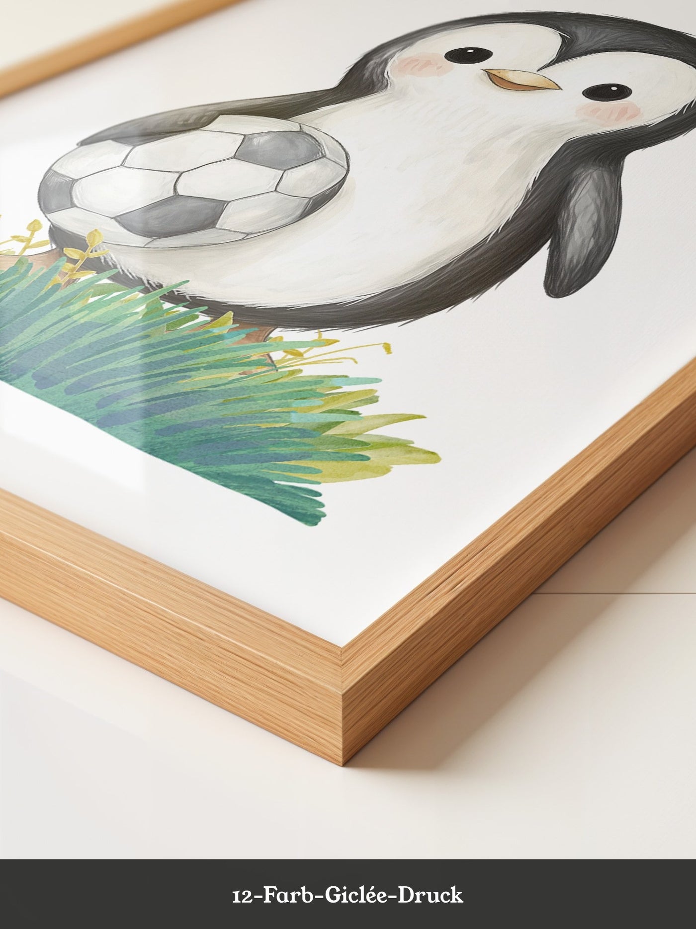 Pinguin Fußball Illustration