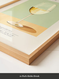Weinglas Pastellstil