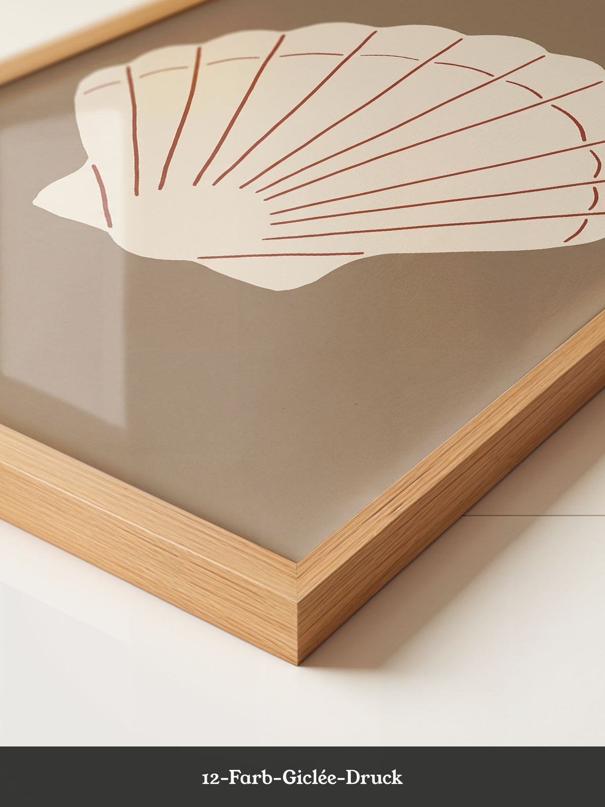 Muschel Minimalist Kunstdruck
