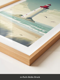 Leuchtturm Küste Pastellkünstlerisch
