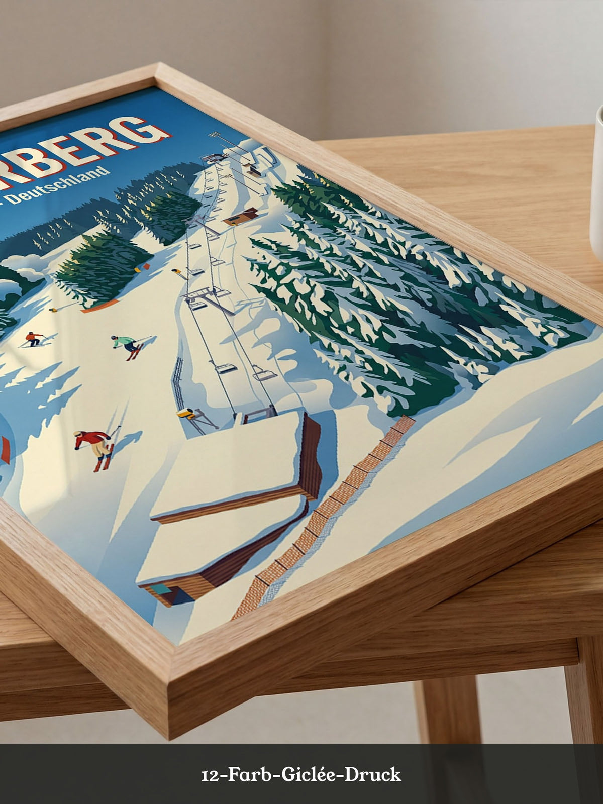 Winterberg Skifahrer Poster