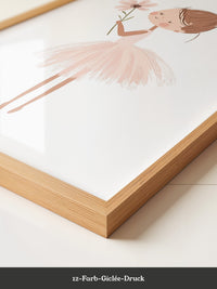 Ballerina Pastell Zeichnung