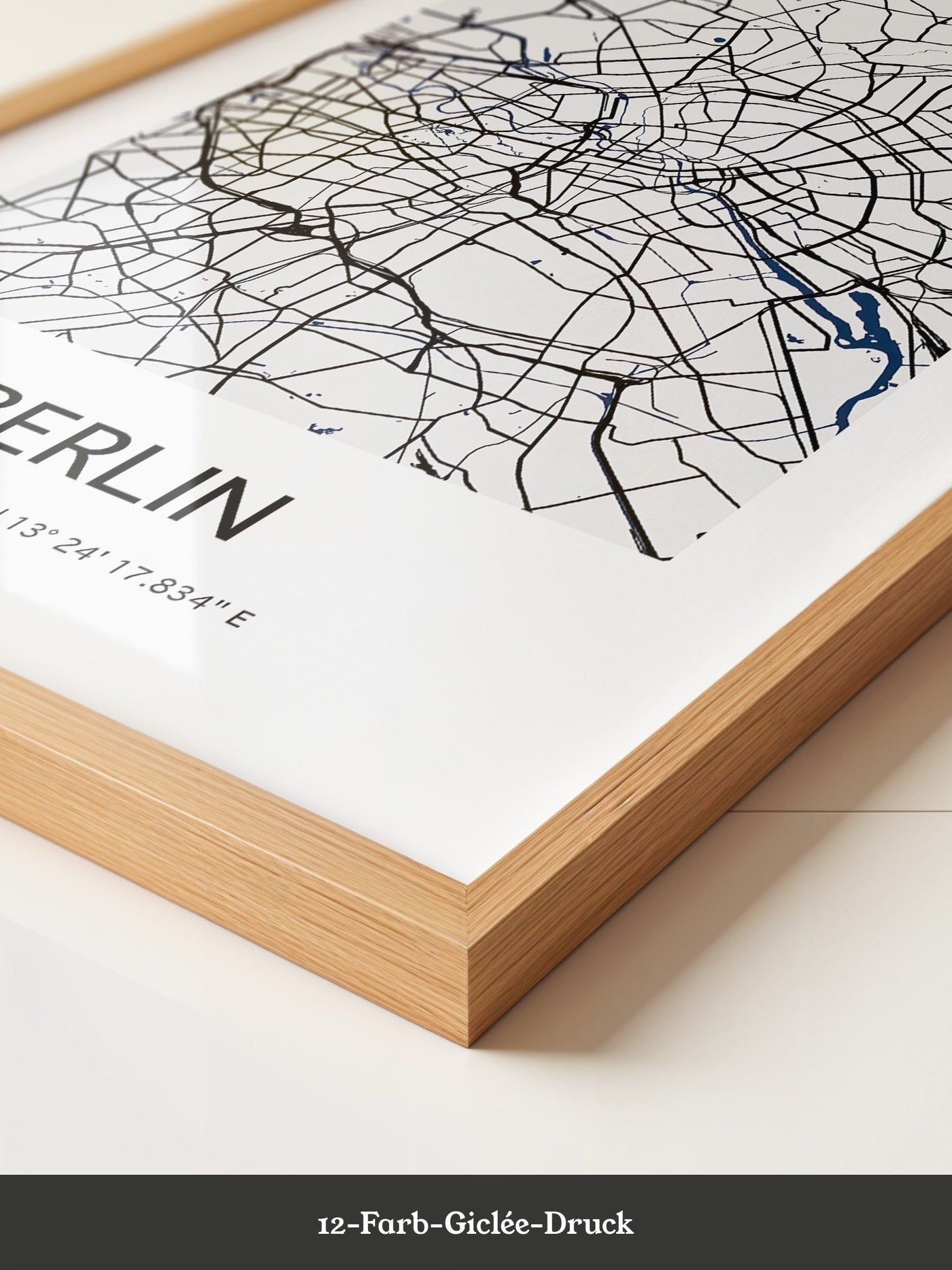 Berlin Stadtplan Schwarz Weiß
