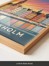 Stockholm Skyline Farbenpracht