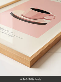 Kaffeetasse rosa minimalistisch