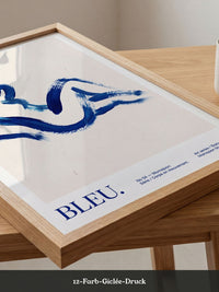 Abstrakte Figur Blau