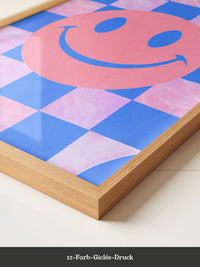 Smiley Muster Pastellfarben