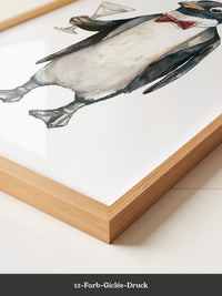 Pinguin Anzug Cocktailszene