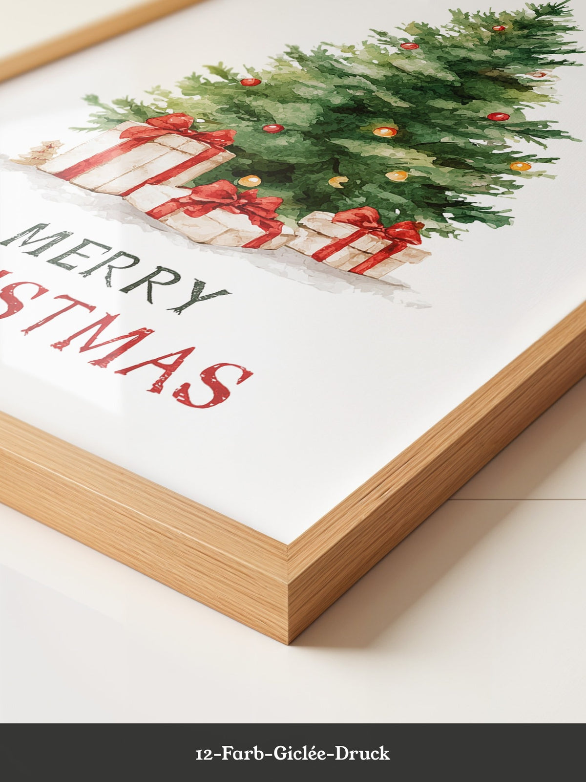 Weihnachtsbaum Geschenke Aquarell