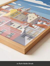 Lisboa Altstadt Illustration