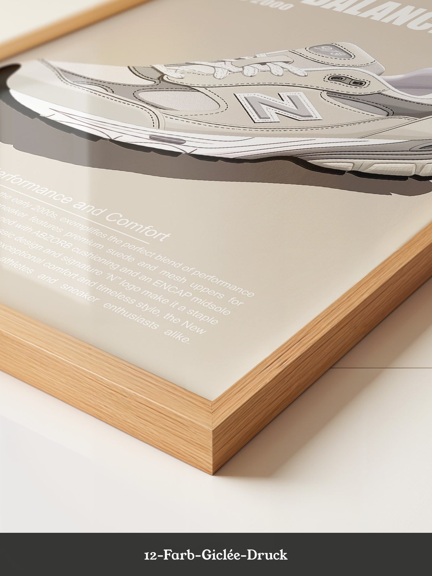 Sneaker Illustration Retro-Stil