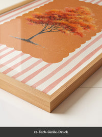 Herbstbaum Orangetöne Vintage