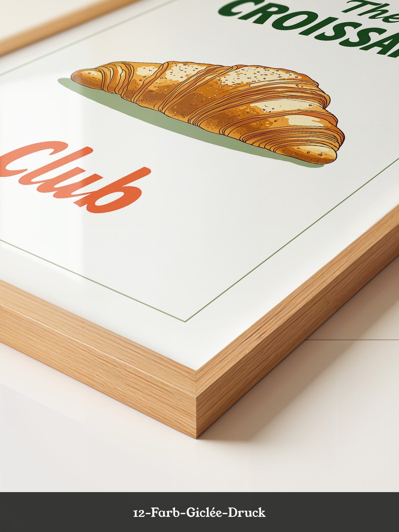 Croissant rustikal Grafik