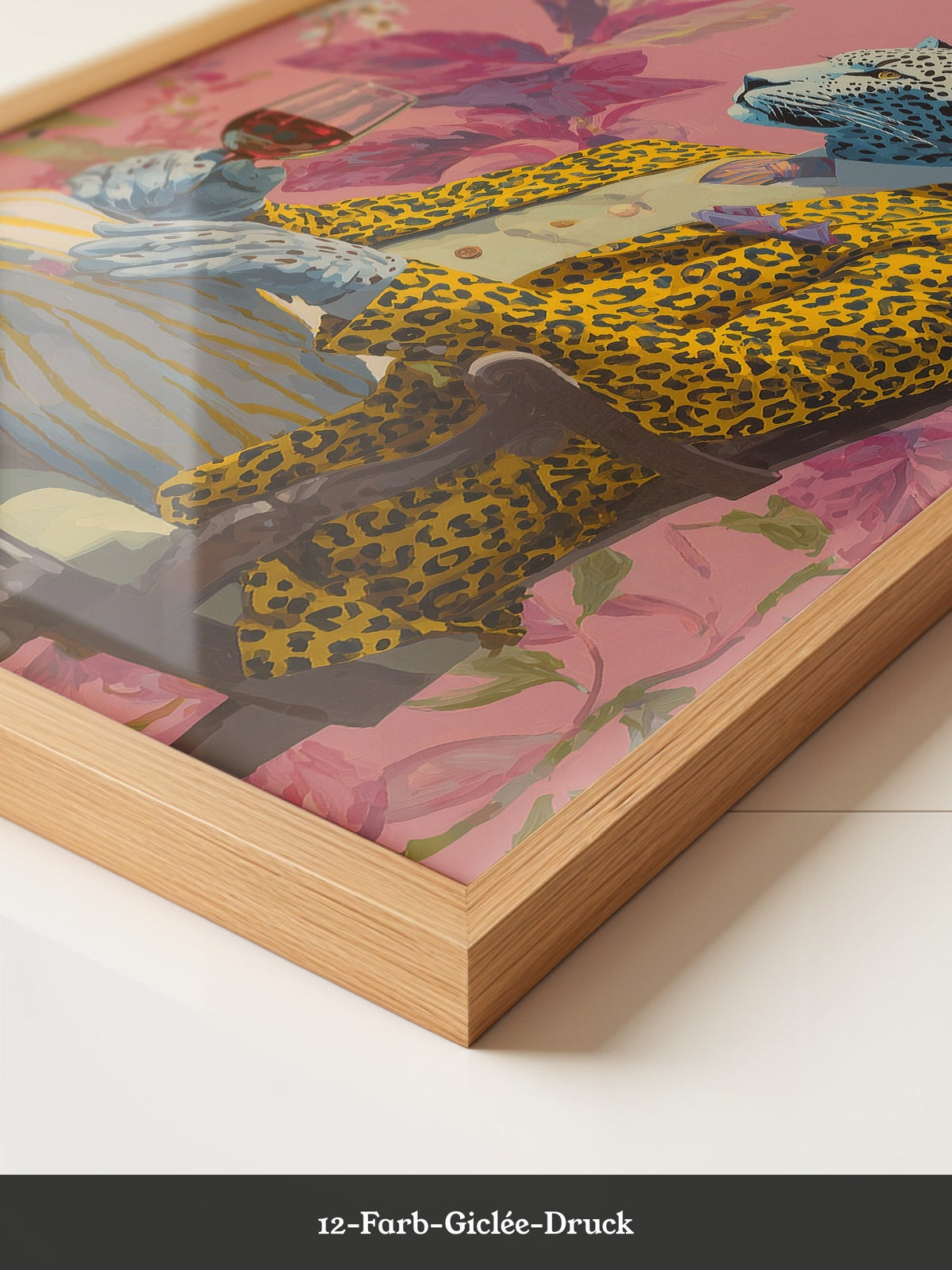 Leopard Mensch Farbig Stilvoll