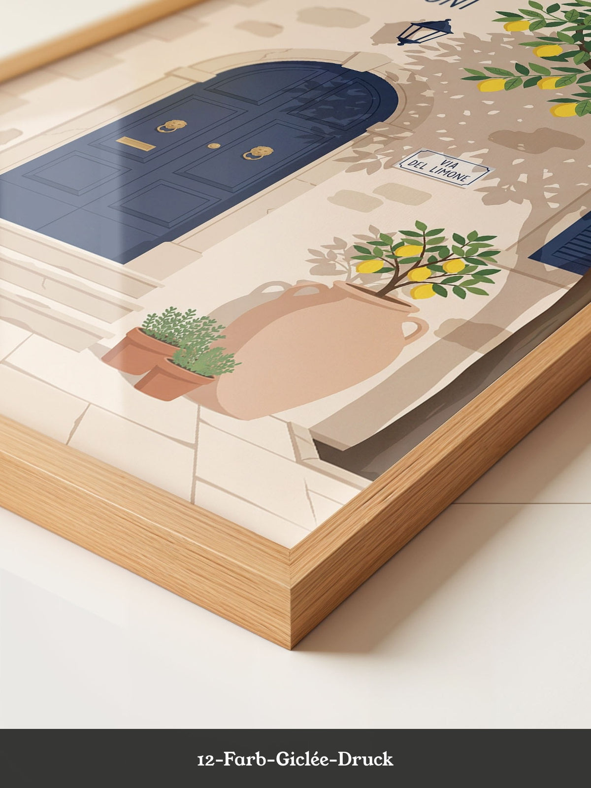 Limonen Haustür Illustration