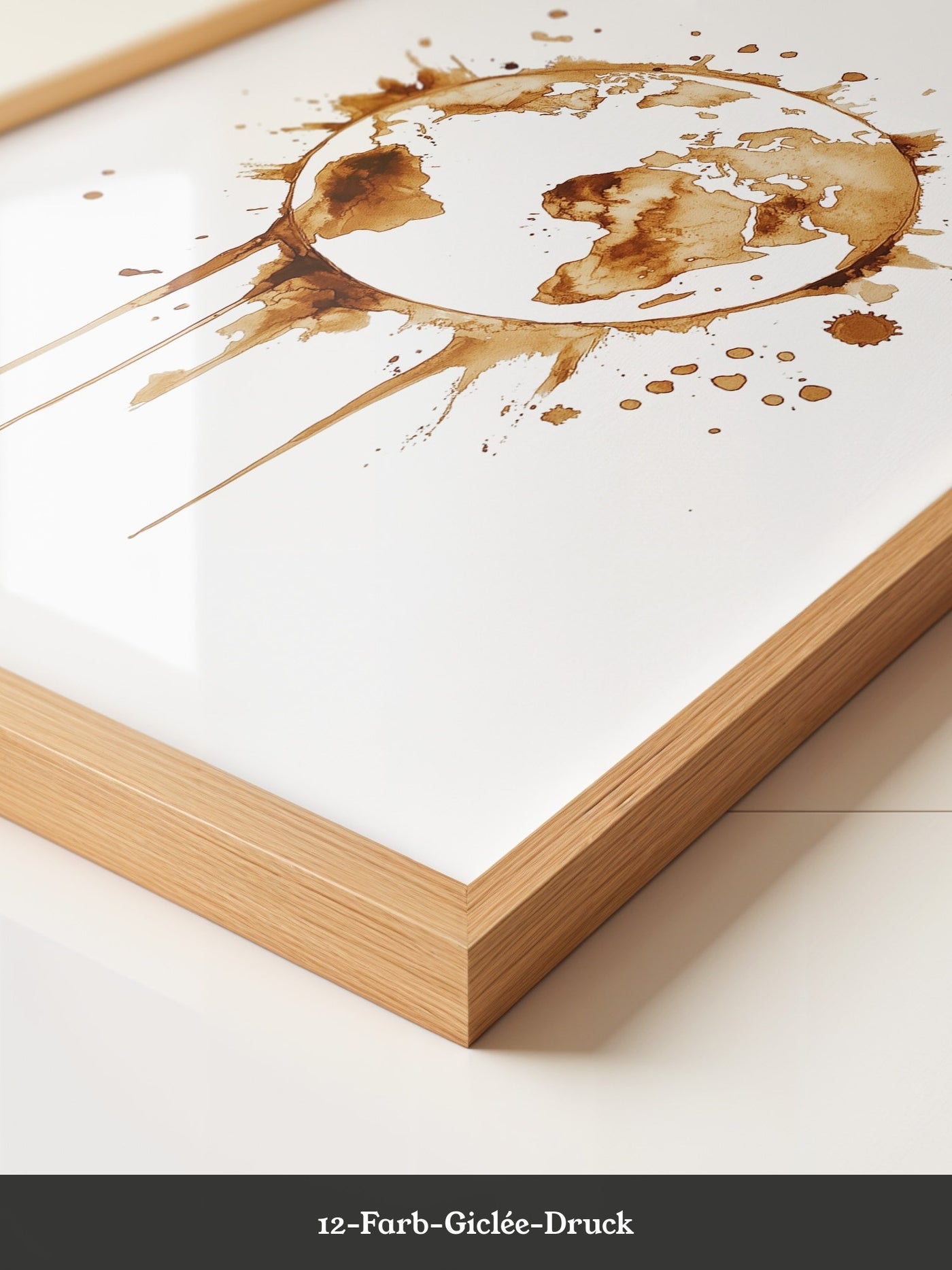 Erde Kaffeefleck Kunst